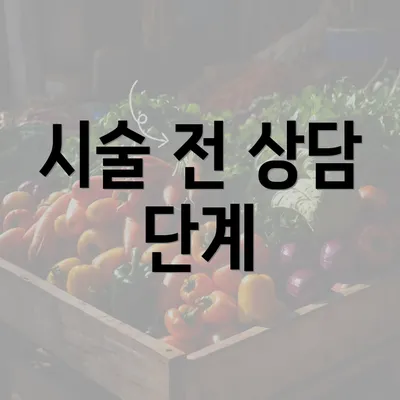 시술 전 상담 단계