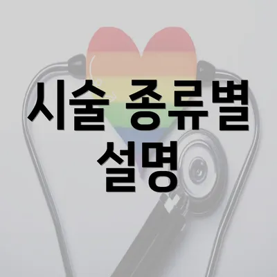 시술 종류별 설명