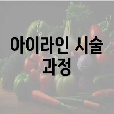 아이라인 시술 과정