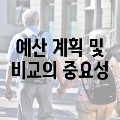 예산 계획 및 비교의 중요성