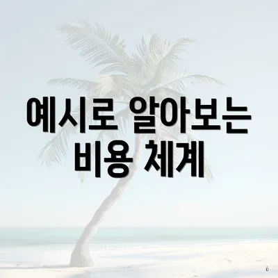 예시로 알아보는 비용 체계