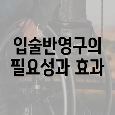 입술반영구의 필요성과 효과