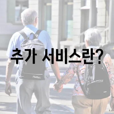 추가 서비스란?