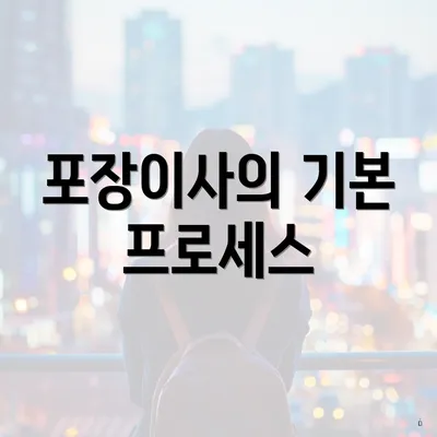 포장이사의 기본 프로세스