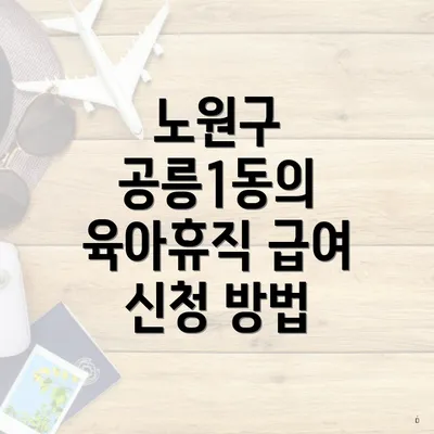 노원구 공릉1동의 육아휴직 급여 신청 방법