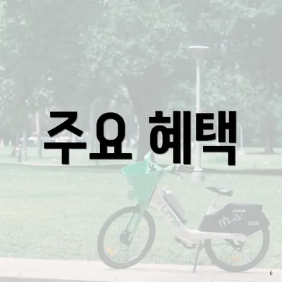 주요 혜택