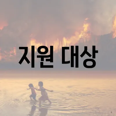지원 대상