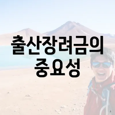 출산장려금의 중요성