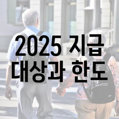 2025 지급 대상과 한도