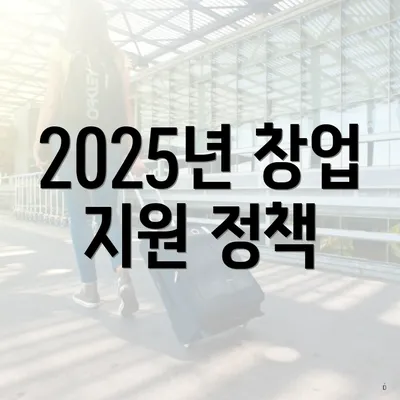 2025년 창업 지원 정책