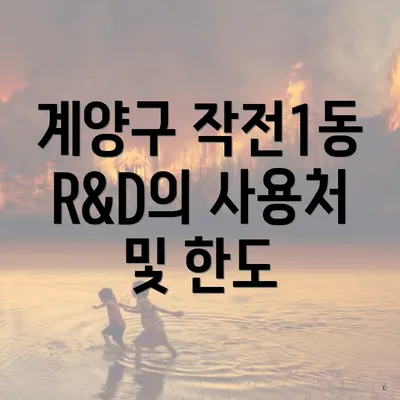 계양구 작전1동 R&D의 사용처 및 한도