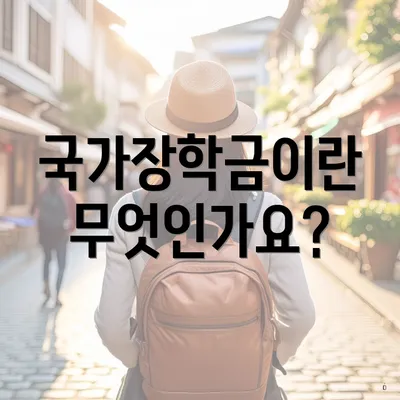 국가장학금이란 무엇인가요?