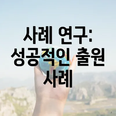 사례 연구: 성공적인 출원 사례