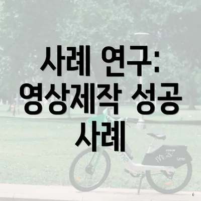 사례 연구: 영상제작 성공 사례