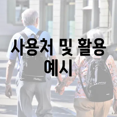 사용처 및 활용 예시