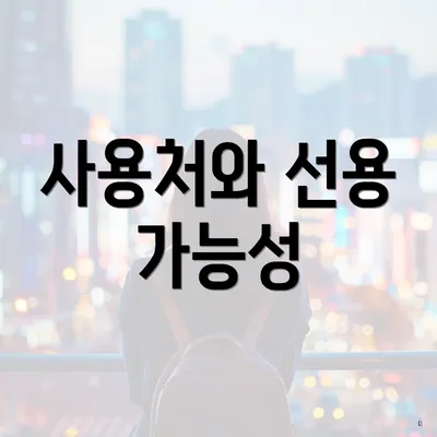 사용처와 선용 가능성