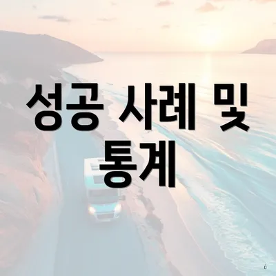성공 사례 및 통계