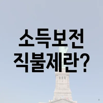 소득보전 직불제란?