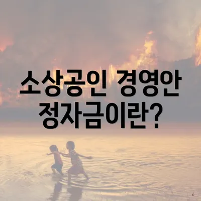 소상공인 경영안정자금이란?