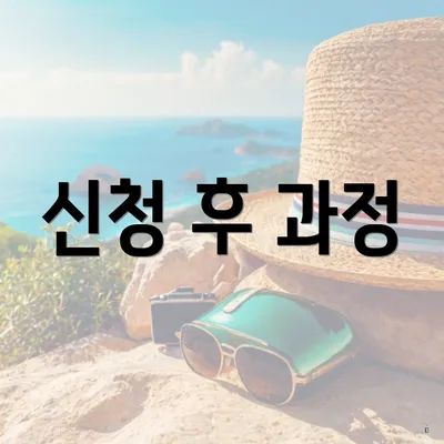 신청 후 과정