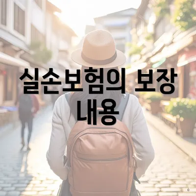 실손보험의 보장 내용