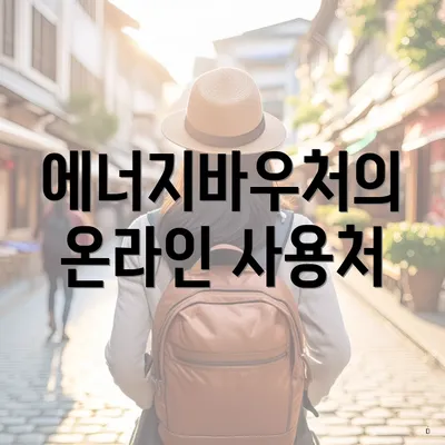 에너지바우처의 온라인 사용처