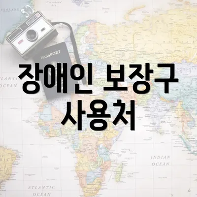 장애인 보장구 사용처