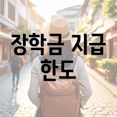 장학금 지급 한도