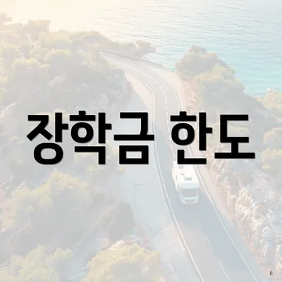 장학금 한도