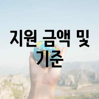 지원 금액 및 기준