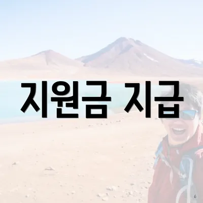 지원금 지급