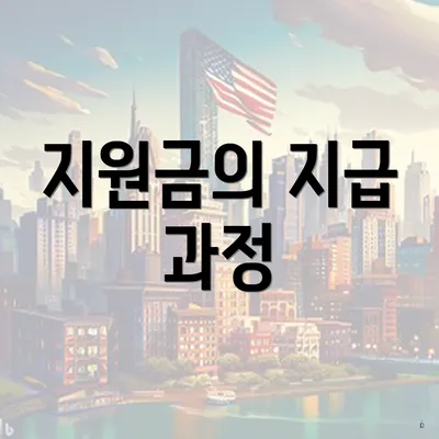 지원금의 지급 과정