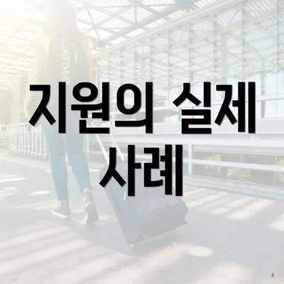 지원의 실제 사례