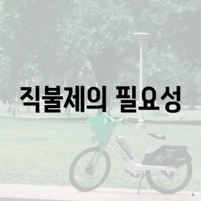 직불제의 필요성