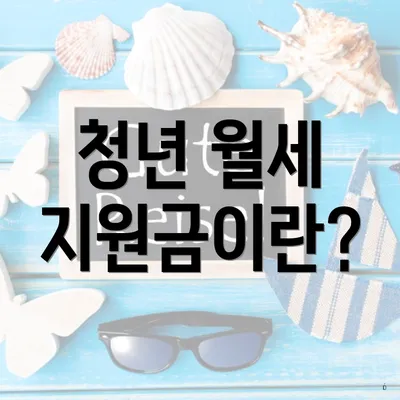 청년 월세 지원금이란?