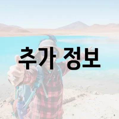 추가 정보