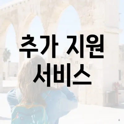 추가 지원 서비스