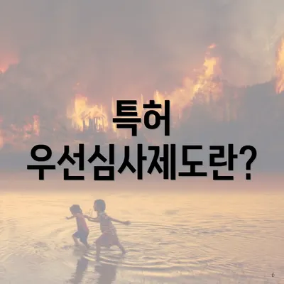 특허 우선심사제도란?