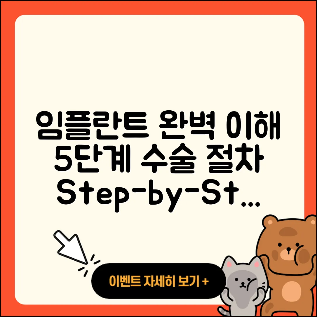 임플란트 수술 절차 완벽 이해를 위한 5단계